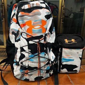 Under Armour Backpack - Black, Orange, and Blue